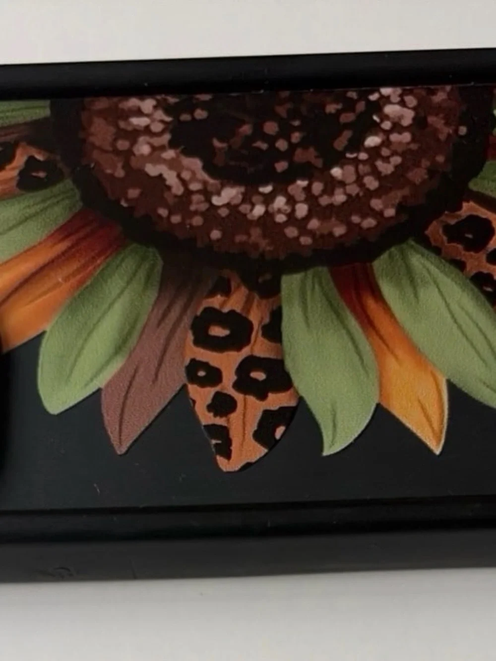 Sunflower Leopard Print Black IPhone 12 ProMax Case - Unbranded